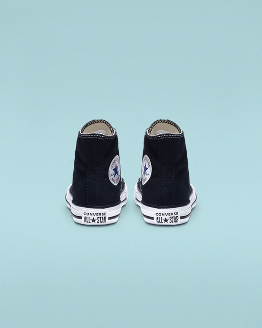 Zapatillas Altas Converse Chuck Taylor All Star Classic Niña Negras | PE E4785W